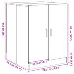 Casa si Gradina - Mobilier - Dulapuri si sifoniere - Dulapuri - Dulap masina de spalat, stejar sonoma, 70,5x71,5x91,5 cm - Infinity.ro