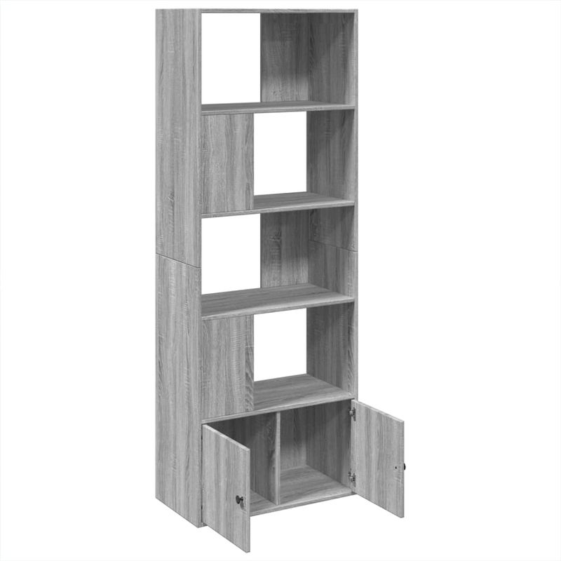 Casa si Gradina - Mobilier - Biblioteci si rafturi - Biblioteci - Biblioteca, gri sonoma, 70x36x189 cm, lemn prelucrat - Infinity.ro