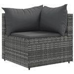 Casa si Gradina - Gradina si terasa - Mobilier exterior - Seturi mobila gradina - Set mobilier de gradina cu perne, 6 piese, gri, poliratan - Infinity.ro