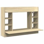 Casa si Gradina - Mobilier - Mese si birouri - Birouri - Birou montat pe perete stejar sonoma 105x48x75cm lemn prelucrat - Infinity.ro