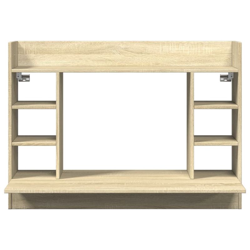 Casa si Gradina - Mobilier - Mese si birouri - Birouri - Birou montat pe perete stejar sonoma 105x48x75cm lemn prelucrat - Infinity.ro