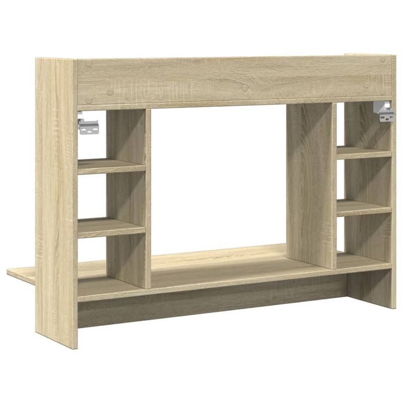Casa si Gradina - Mobilier - Mese si birouri - Birouri - Birou montat pe perete stejar sonoma 105x48x75cm lemn prelucrat - Infinity.ro