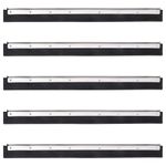 Market - Curatenie si intretinere casa - Produse menaj - Solutii curatenie - Capete raclete de podea, 5 buc., 60,5x2x5 cm, otel si cauciuc - Infinity.ro