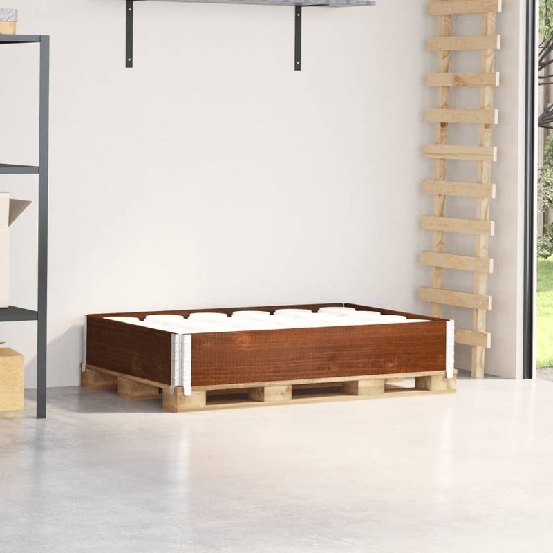 Casa si Gradina - Mobilier - Feronerie si accesorii mobila - Rama pentru paleti, maro, 120x80 cm, lemn masiv de pin - Infinity.ro