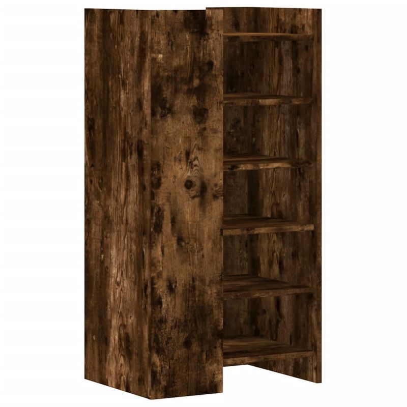 Casa si Gradina - Mobilier - Organizare si depozitare - Organizator incaltaminte - Pantofar, stejar fumuriu, 52x37,5x100 cm, lemn prelucrat - Infinity.ro