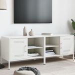 Casa si Gradina - Mobilier - Comode si corpuri - Comode - Dulapuri TV, 2 buc., alb, 68x39x50,5 cm, otel - Infinity.ro