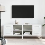 Casa si Gradina - Mobilier - Comode si corpuri - Comode - Dulapuri TV, 2 buc., alb, 68x39x50,5 cm, otel - Infinity.ro