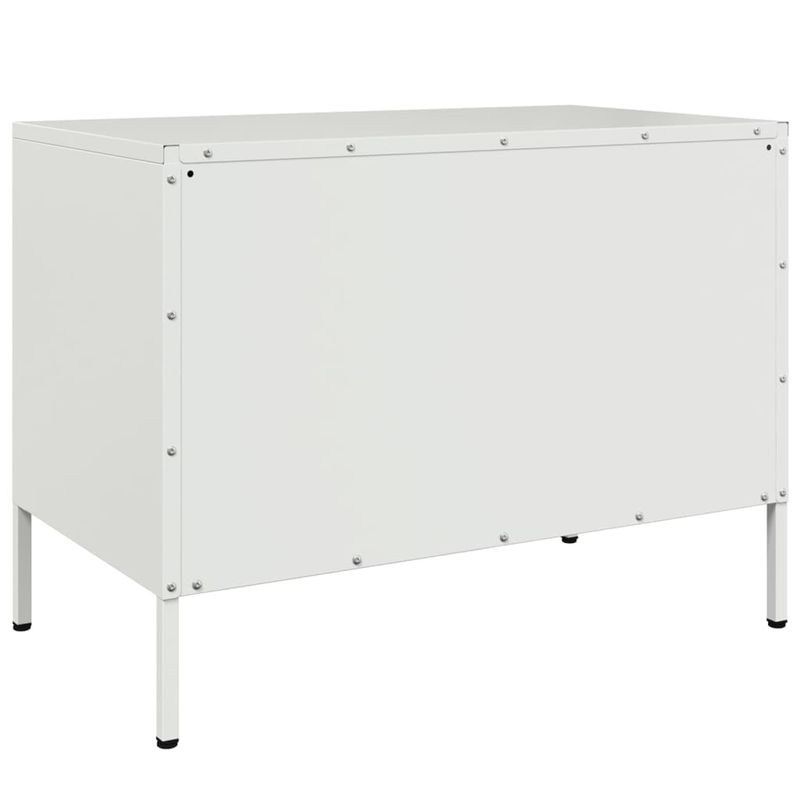 Casa si Gradina - Mobilier - Comode si corpuri - Comode - Dulapuri TV, 2 buc., alb, 68x39x50,5 cm, otel - Infinity.ro