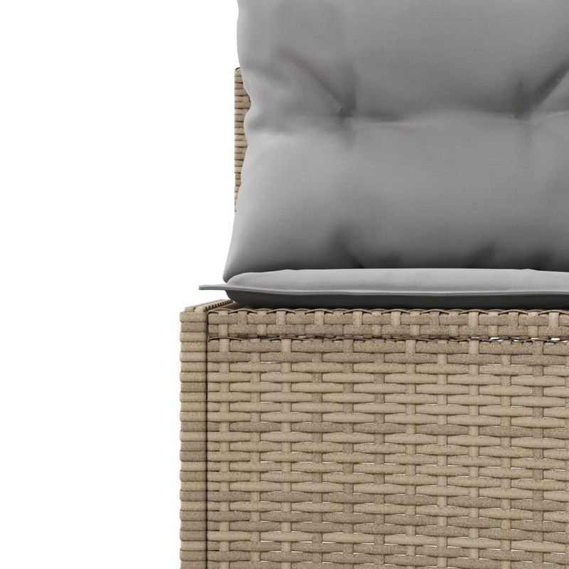 Casa si Gradina - Gradina si terasa - Mobilier exterior - Canapele si fotolii gradina - Canapea de gradina cu perne, rotunda, bej, poliratan - Infinity.ro