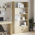 Casa si Gradina - Mobilier - Biblioteci si rafturi - Biblioteci - Biblioteca, stejar sonoma, 100x36x189 cm, lemn prelucrat - Infinity.ro
