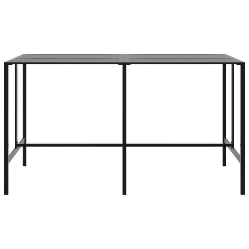 Casa si Gradina - Gradina si terasa - Mobilier exterior - Mese gradina - Masa de bar, negru, 200x100x110 cm, otel vopsit electrostatic - Infinity.ro