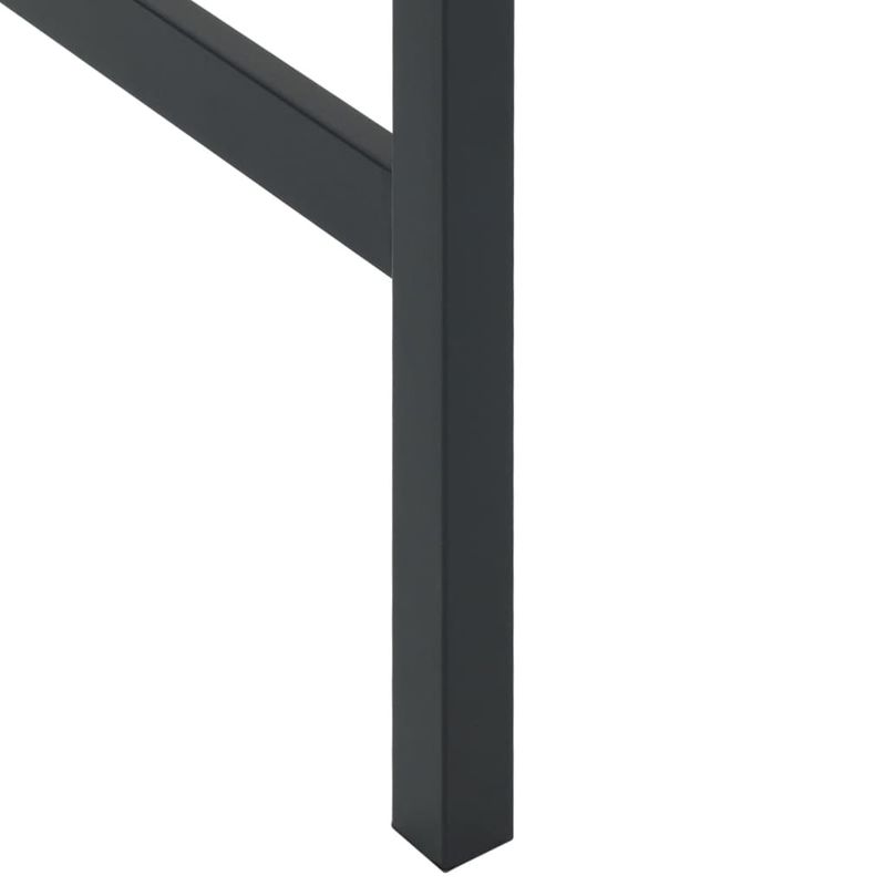 Casa si Gradina - Gradina si terasa - Mobilier exterior - Mese gradina - Masa de bar, negru, 200x100x110 cm, otel vopsit electrostatic - Infinity.ro