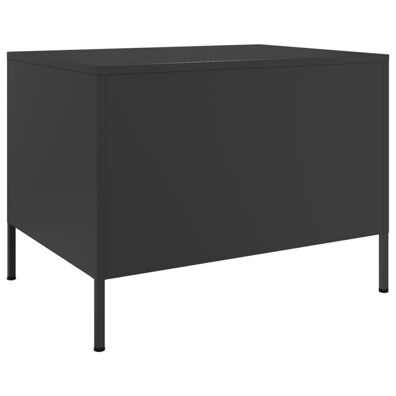 Casa si Gradina - Mobilier - Mese si birouri - Masute de cafea - Masuta de cafea, negru, 68x50x50,5 cm, otel laminat la rece - Infinity.ro