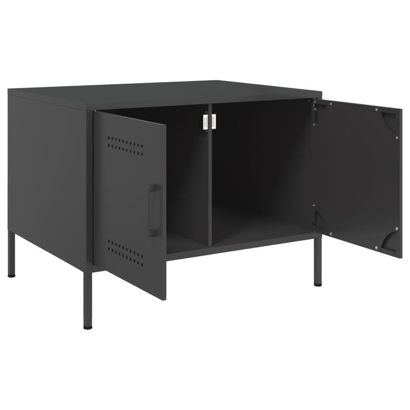 Casa si Gradina - Mobilier - Mese si birouri - Masute de cafea - Masuta de cafea, negru, 68x50x50,5 cm, otel laminat la rece - Infinity.ro