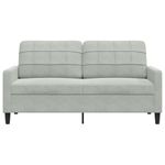 Casa si Gradina - Mobilier - Canapele si coltare - Canapele - Canapea cu 2 locuri, gri deschis, 140 cm, catifea - Infinity.ro