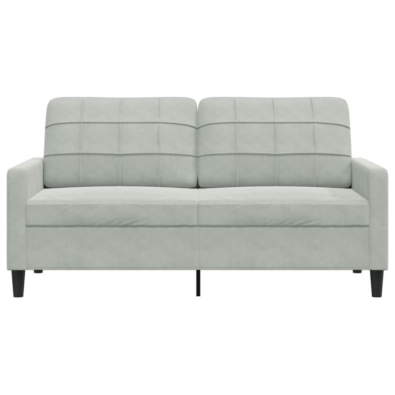 Casa si Gradina - Mobilier - Canapele si coltare - Canapele - Canapea cu 2 locuri, gri deschis, 140 cm, catifea - Infinity.ro