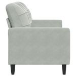 Casa si Gradina - Mobilier - Canapele si coltare - Canapele - Canapea cu 2 locuri, gri deschis, 140 cm, catifea - Infinity.ro