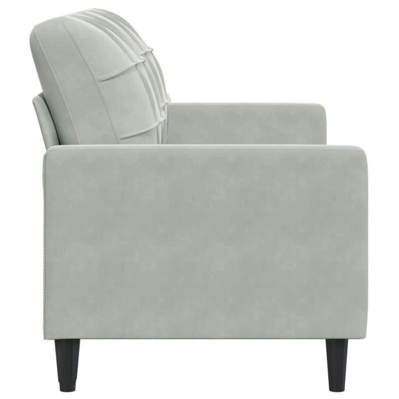 Casa si Gradina - Mobilier - Canapele si coltare - Canapele - Canapea cu 2 locuri, gri deschis, 140 cm, catifea - Infinity.ro