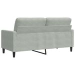 Casa si Gradina - Mobilier - Canapele si coltare - Canapele - Canapea cu 2 locuri, gri deschis, 140 cm, catifea - Infinity.ro