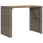 Casa si Gradina - Gradina si terasa - Mobilier exterior - Seturi mobila gradina - Set mobilier bar de gradina cu perne, 7 piese, gri, poliratan - Infinity.ro