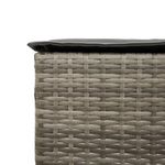 Casa si Gradina - Gradina si terasa - Mobilier exterior - Seturi mobila gradina - Set mobilier bar de gradina cu perne, 7 piese, gri, poliratan - Infinity.ro