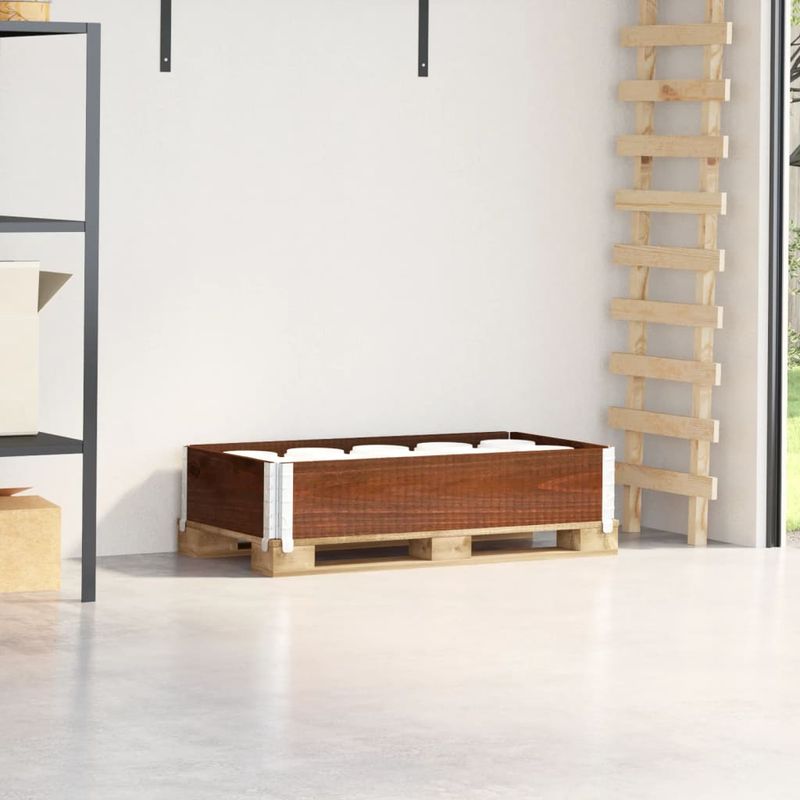 Casa si Gradina - Mobilier - Feronerie si accesorii mobila - Rama pentru paleti, maro, 100x50 cm, lemn masiv de pin - Infinity.ro