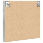 Casa si Gradina - Mobilier - Biblioteci si rafturi - Rafturi - Dulap cu vitrina, gri beton, 60x8,5x58 cm, lemn prelucrat - Infinity.ro