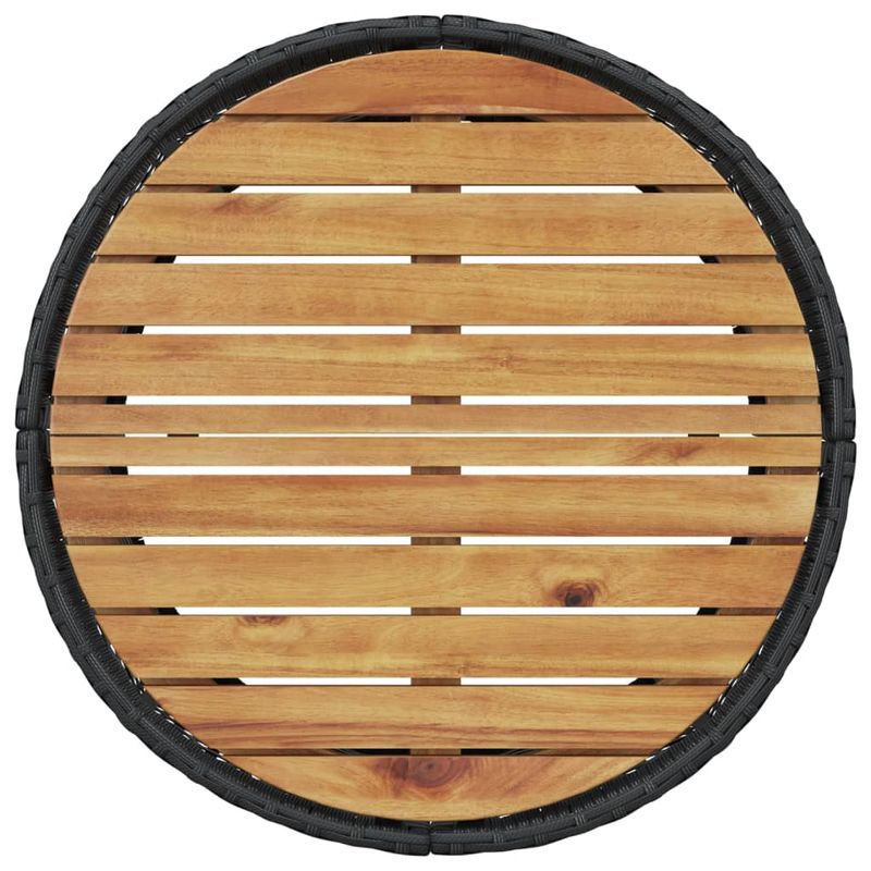 Casa si Gradina - Gradina si terasa - Mobilier exterior - Canapele si fotolii gradina - Canapea de gradina cu perne, semi-rotunda, negru, poliratan - Infinity.ro