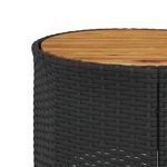 Casa si Gradina - Gradina si terasa - Mobilier exterior - Canapele si fotolii gradina - Canapea de gradina cu perne, semi-rotunda, negru, poliratan - Infinity.ro