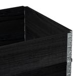 Casa si Gradina - Mobilier - Feronerie si accesorii mobila - Rame pentru paleti, 2 buc., negru, 80x60 cm, lemn masiv pin - Infinity.ro