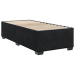 Casa si Gradina - Mobilier - Paturi si accesorii - Paturi - Pat box spring cu saltea, negru, 80x200 cm, catifea - Infinity.ro