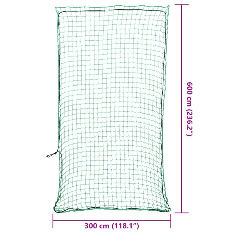Auto si Moto - Remorci si platforme auto - Plasa de remorca cu funie elastica, verde, 6x3 m, PP - Infinity.ro