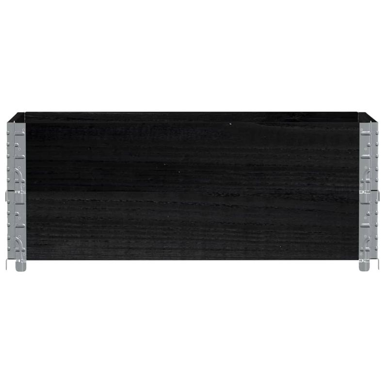 Casa si Gradina - Mobilier - Feronerie si accesorii mobila - Rame pentru paleti, 2 buc., negru, 100x150 cm, lemn masiv pin - Infinity.ro
