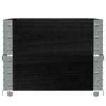 Casa si Gradina - Mobilier - Feronerie si accesorii mobila - Rame pentru paleti, 2 buc., negru, 100x150 cm, lemn masiv pin - Infinity.ro
