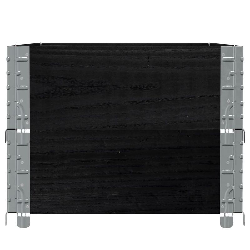 Casa si Gradina - Mobilier - Feronerie si accesorii mobila - Rame pentru paleti, 2 buc., negru, 100x150 cm, lemn masiv pin - Infinity.ro