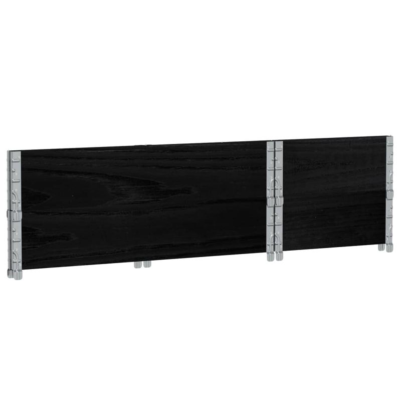 Casa si Gradina - Mobilier - Feronerie si accesorii mobila - Rame pentru paleti, 2 buc., negru, 100x150 cm, lemn masiv pin - Infinity.ro