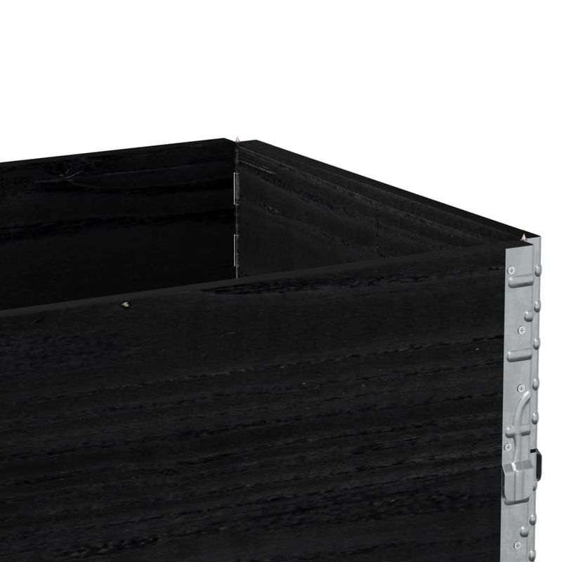 Casa si Gradina - Mobilier - Feronerie si accesorii mobila - Rame pentru paleti, 2 buc., negru, 100x150 cm, lemn masiv pin - Infinity.ro
