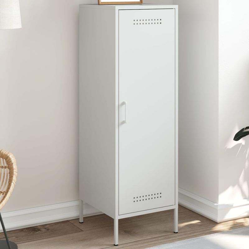 Casa si Gradina - Mobilier - Comode si corpuri - Corpuri bucatarie - Dulap inalt, alb, 36x39x113 cm, otel - Infinity.ro