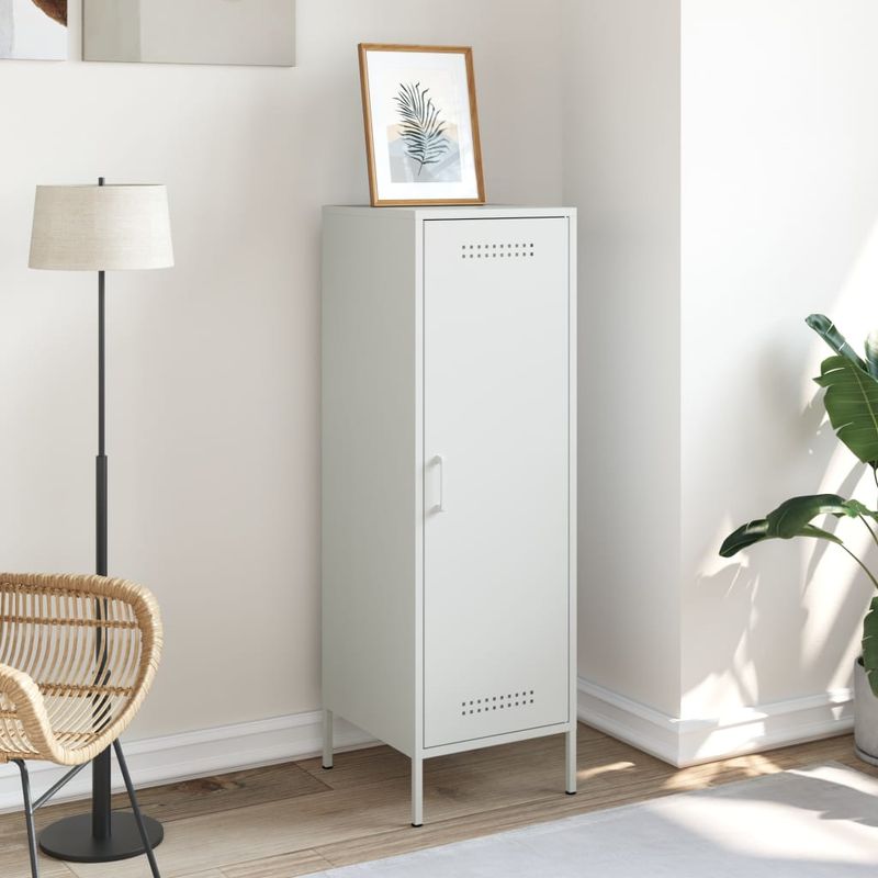 Casa si Gradina - Mobilier - Comode si corpuri - Corpuri bucatarie - Dulap inalt, alb, 36x39x113 cm, otel - Infinity.ro