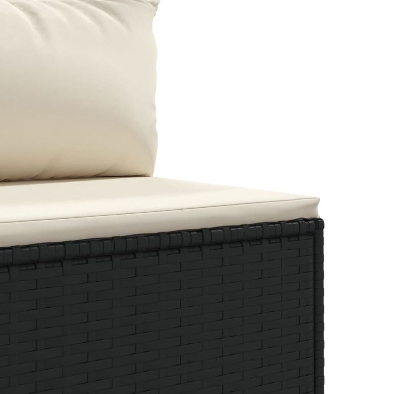 Casa si Gradina - Gradina si terasa - Mobilier exterior - Seturi mobila gradina - Set mobilier relaxare gradina 4 piese cu perne poliratan negru - Infinity.ro