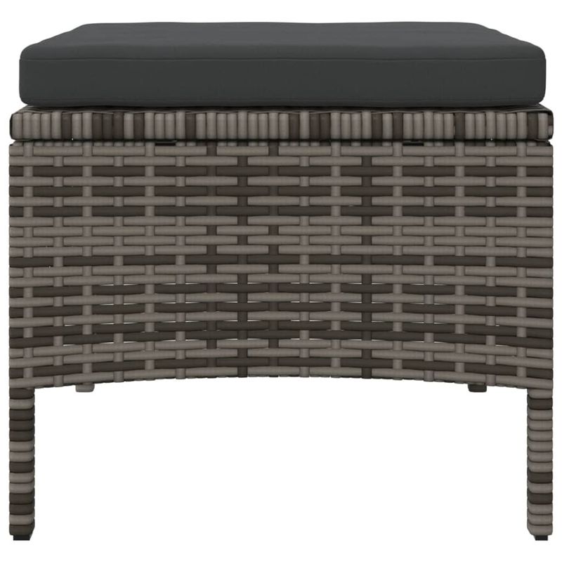 Casa si Gradina - Gradina si terasa - Mobilier exterior - Canapele si fotolii gradina - Canapea de gradina cu 2 locuri cu masa si scaune gri poliratan - Infinity.ro