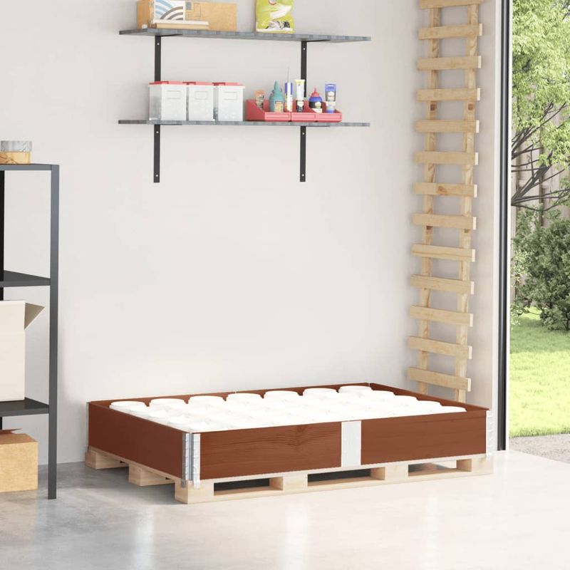 Casa si Gradina - Mobilier - Feronerie si accesorii mobila - Rama pentru paleti, maro, 150x100 cm, lemn masiv pin - Infinity.ro