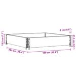 Casa si Gradina - Mobilier - Feronerie si accesorii mobila - Rama pentru paleti, maro, 100x100 cm, lemn masiv pin - Infinity.ro