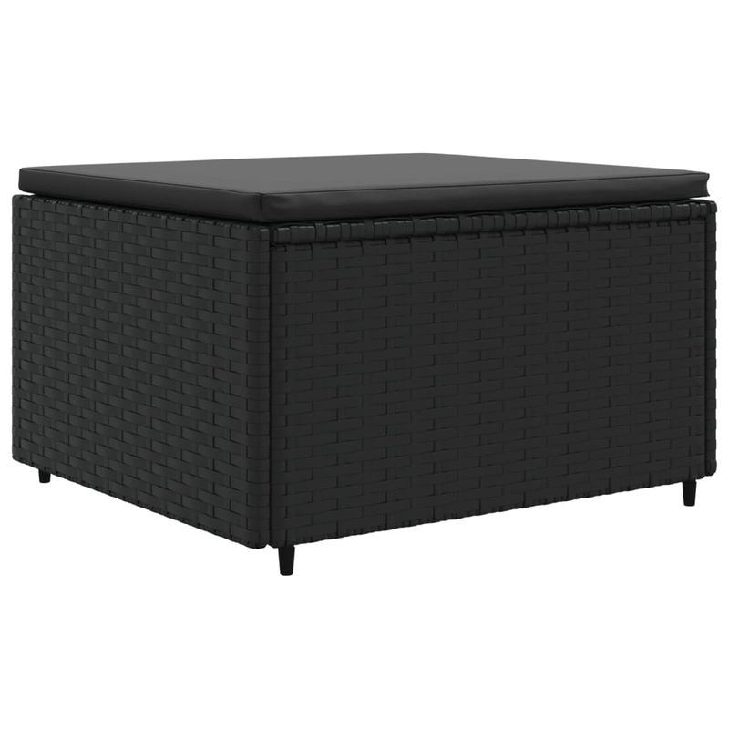 Casa si Gradina - Gradina si terasa - Mobilier exterior - Seturi mobila gradina - Set mobilier relaxare gradina 4 piese cu perne poliratan negru - Infinity.ro