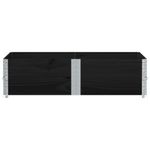 Casa si Gradina - Mobilier - Feronerie si accesorii mobila - Rame pentru paleti, 2 buc., negru, 150x100 cm, lemn masiv pin - Infinity.ro