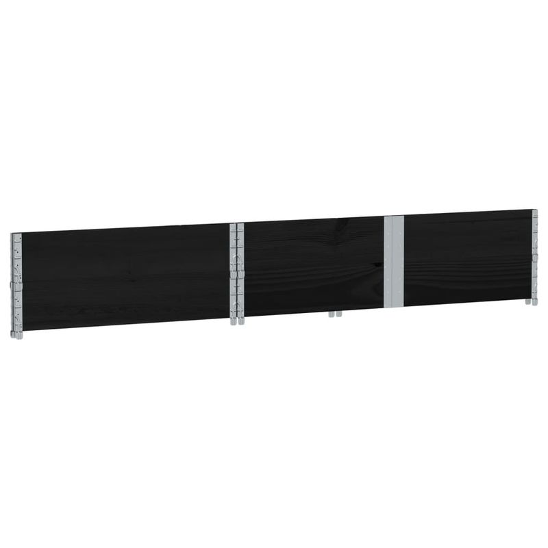 Casa si Gradina - Mobilier - Feronerie si accesorii mobila - Rame pentru paleti, 2 buc., negru, 150x100 cm, lemn masiv pin - Infinity.ro