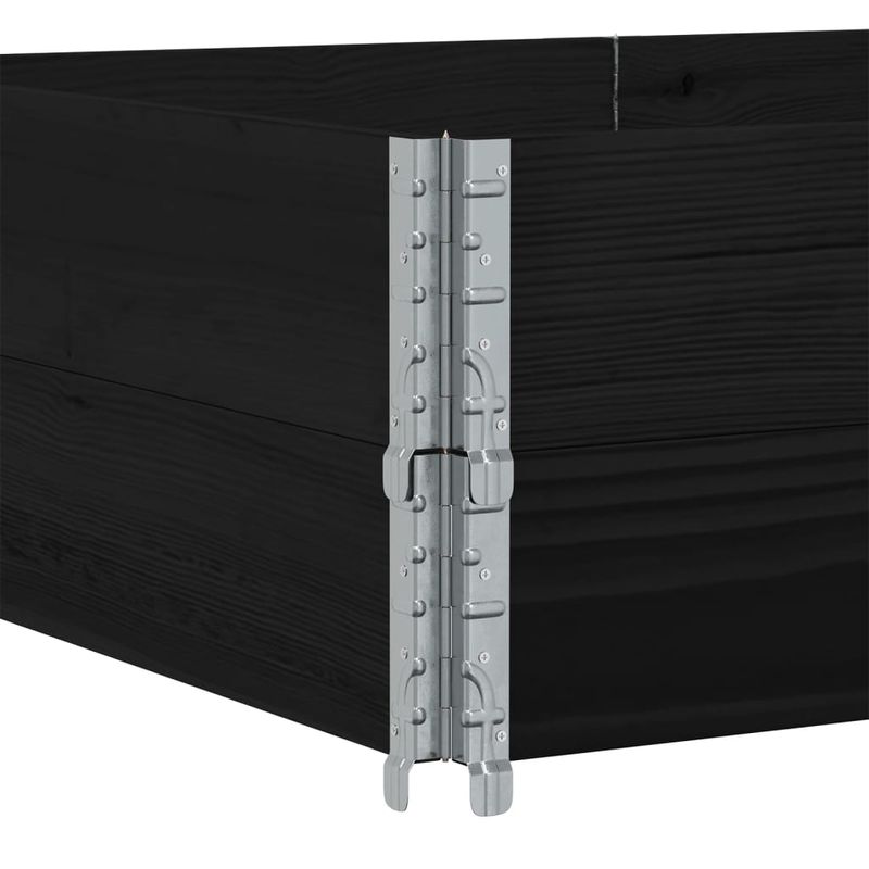 Casa si Gradina - Mobilier - Feronerie si accesorii mobila - Rame pentru paleti, 2 buc., negru, 150x100 cm, lemn masiv pin - Infinity.ro