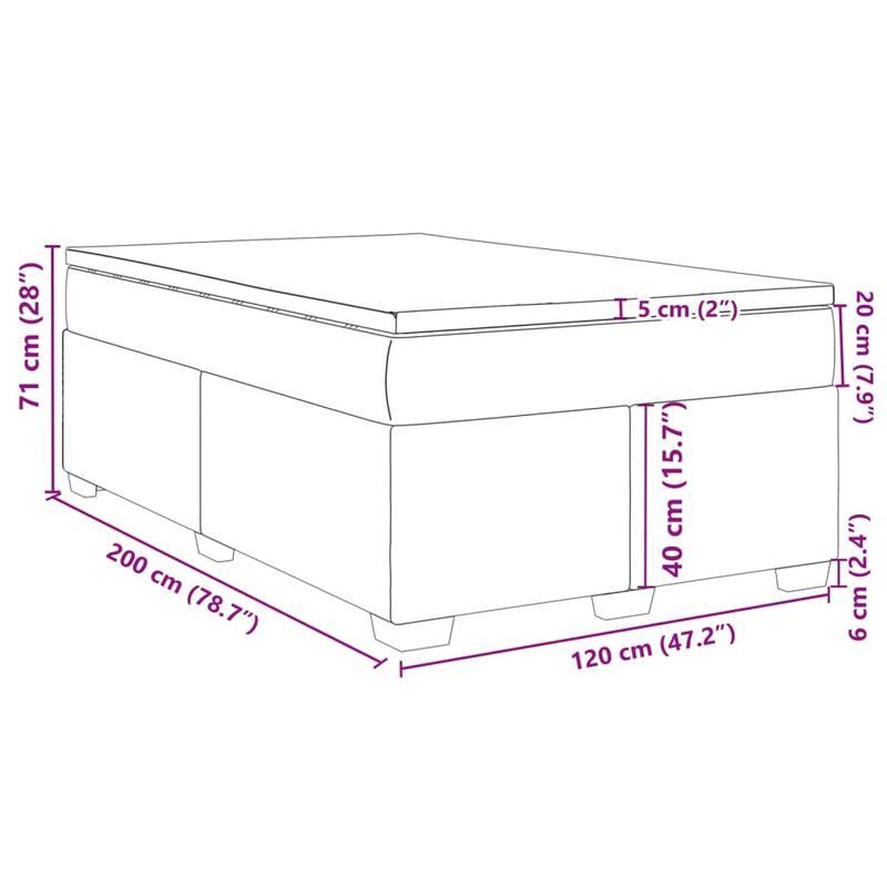 Casa si Gradina - Mobilier - Paturi si accesorii - Paturi - Pat box spring cu saltea, roz, 120x200 cm, catifea - Infinity.ro