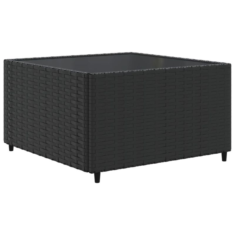 Casa si Gradina - Gradina si terasa - Mobilier exterior - Seturi mobila gradina - Set mobilier de gradina cu perne, 11 piese, negru, poliratan - Infinity.ro