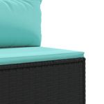 Casa si Gradina - Gradina si terasa - Mobilier exterior - Seturi mobila gradina - Set mobilier de gradina cu perne, 11 piese, negru, poliratan - Infinity.ro